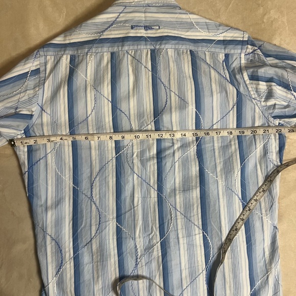 Chic Men’s Western Shirt with embroidery detail sz M - Picture 7 of 8